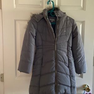 Calvin Klein girls stadium length winter coat